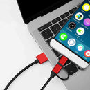 Bakeey 2.1A Micro USB Type-C 2in1 Fast Charging Aluminum Alloy Braided Wire Data Cable For HUAWEI P30 Oneplus 7 XIAOMI MI9 S10 S10+