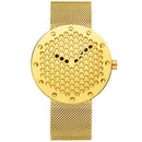 CRRJU 2143 Creative Hollow Dial Design Fashion Needle  Quartz Watch