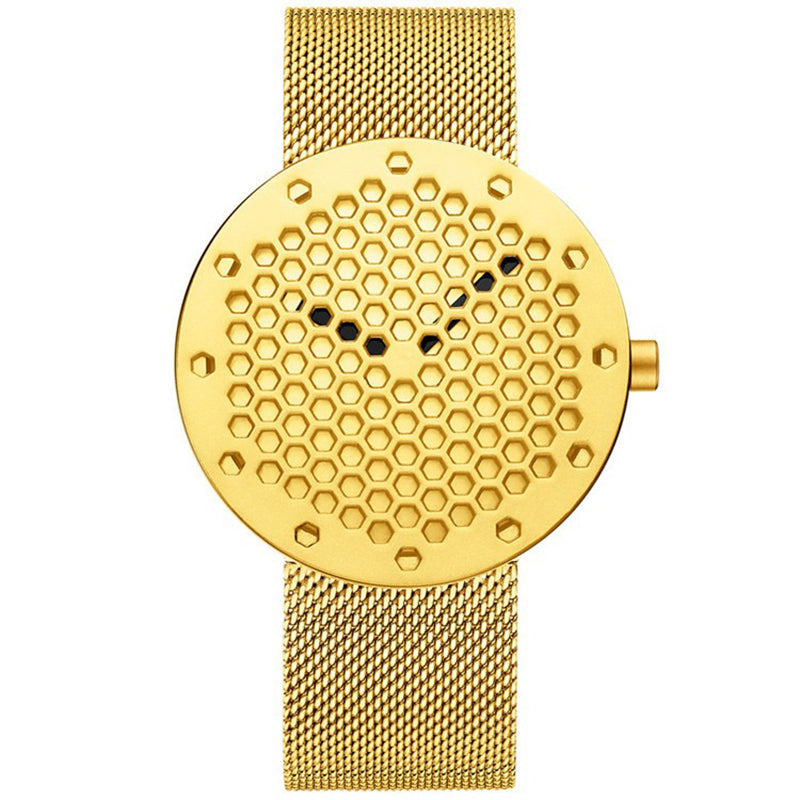 CRRJU 2143 Creative Hollow Dial Design Fashion Needle  Quartz Watch