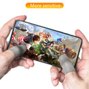 Bakeey 1 Pair Breathable Game Controller Finger Touch Screen Gloves Sweat Proof Gaming Finger Gloves Non-Scratch Sleeve Sensitive Nylon Mobile Touch for PUBG Mobile Game