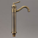 Tall Antique Bathroom Kitchen Sink Basin Faucet Hot & Cold Water Mixers Tap Single Handle