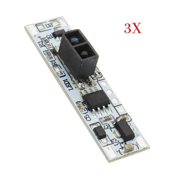 3pcs XK-GK-4010A DC 12V Non-contact Barrier Reflective Short Distance Sweep Sensor Switch
