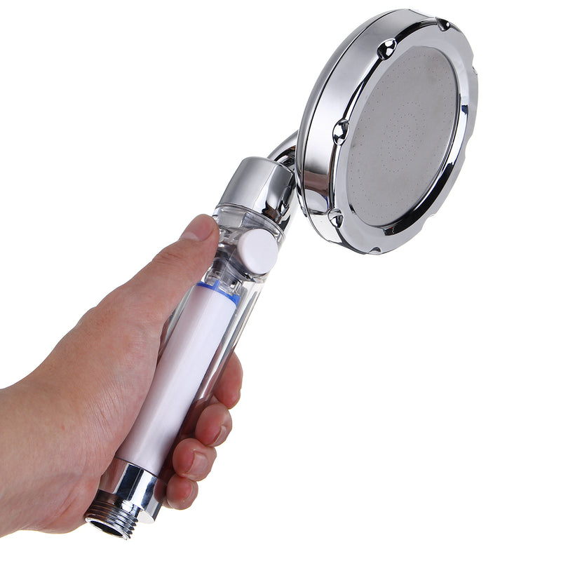 Pressure Boost Shower Head 360 Rotating Spa Rainfall Water Saving Filtration