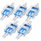 5pcs 6mm Inline Fuel Oil Filter for Motorcycle Moped Scooter Dirt Bike Blue