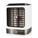 3 in 1 480ml White Mini Portable USB Air Cooler Humidifier Purifier Cleaner 4 Gears LED Light Personal Space Air Cooling Fan