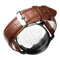 SKONE 5015 Men Women Quartz Watches Water Resistant Leather Business Leisure Wrist Watch