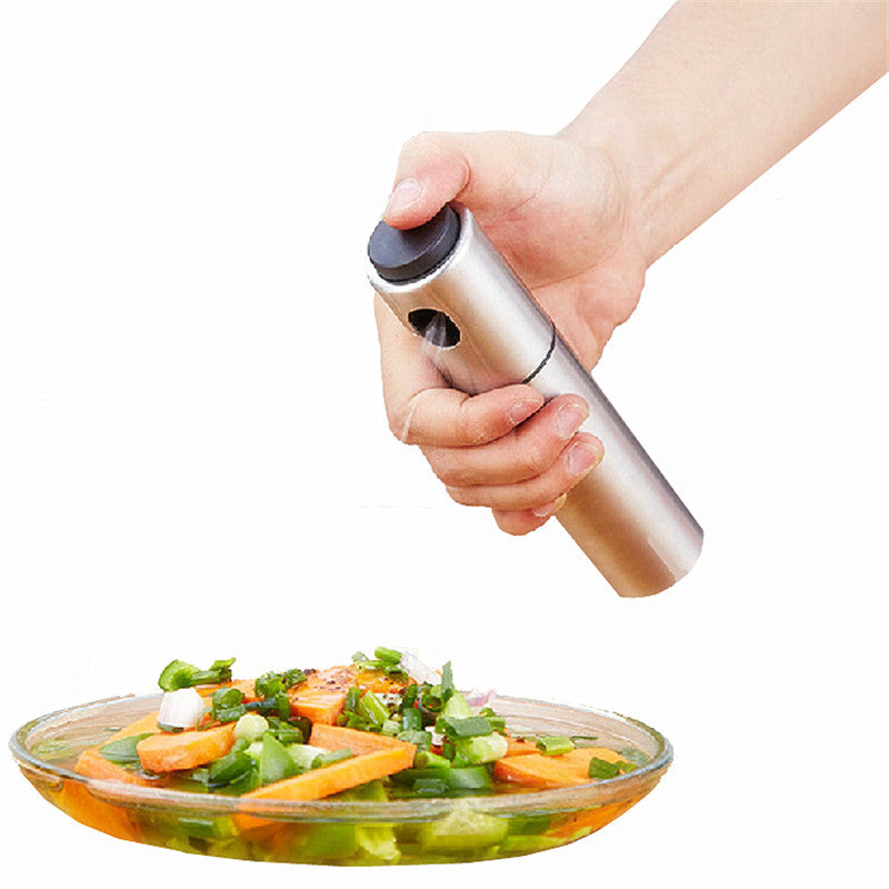 Stainless Steel Oiler Oil Spray Refillable Bottles Fuel Injector Sprayer Pot Gravy Boats Kitchen Tools