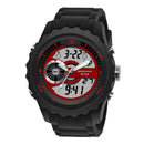 SANDA 769 Dual Digital Digital Watch Men PU Stopwatch Luminous Display Calendar Outdoor Sport Watch