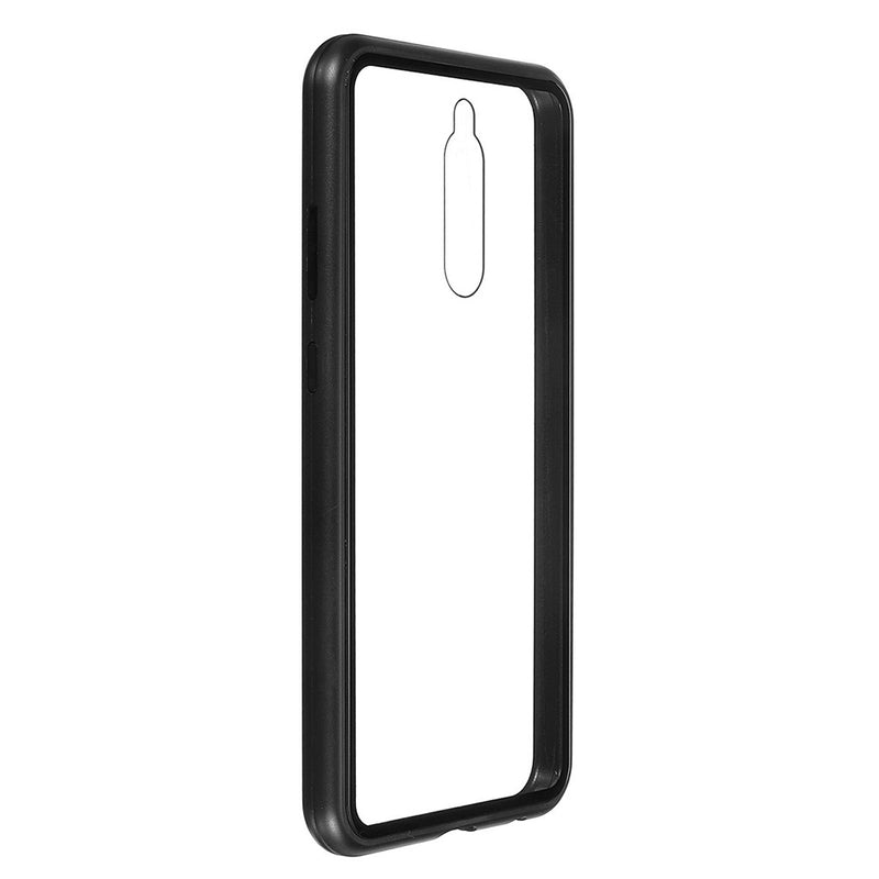 Bakeey Magnetic Adsorption Metal Tempered Glass Flip Protective Case for Xiaomi Redmi 8A