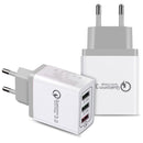 Bakeey 3 Ports Quick Charge 3.0 USB Charger Power Adapter for iPhone for Samsung Xiaomi