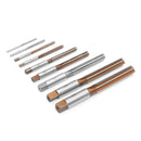 9pcs 3mm-16mm H8 HSS Machine Reamer Straight Shank Parallel Fulte Engineering Hand Tool