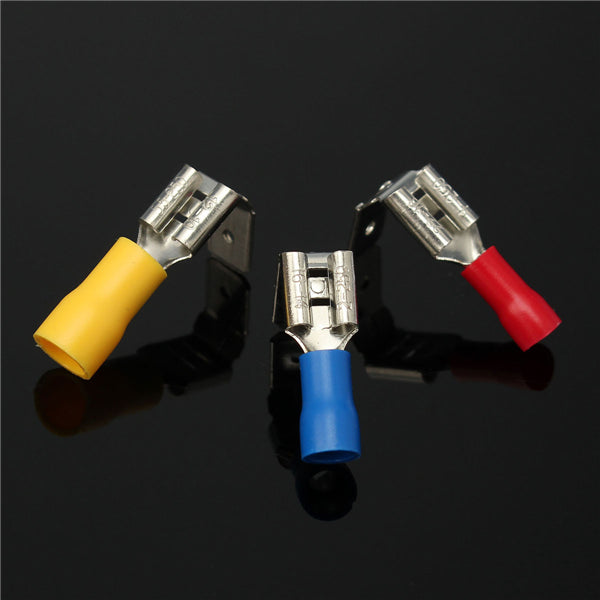 20pcs PVC Insulated Electrical Wire Terminals Crimp Connector Red/Bule/Yellow