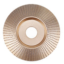 Drillpro 110mm Tungsten Carbide Bevel Wood Shaping Disc Carving Disc 22mm Bore Sanding Grinder Wheel for 115 125 Angle Grinder