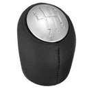 Car Gear Stick Shift Knob Cap 6 Speed Black Leather for Renault