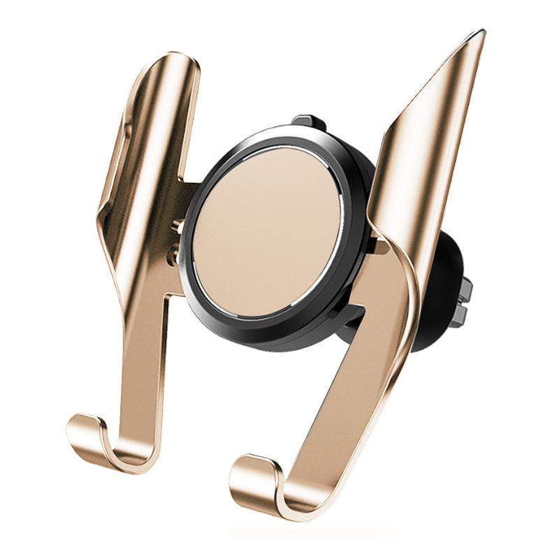 Gravity Linkage Automatical Lock Air Vent Car Mount Car Phone Holder For 4.7 Inch - 7.5 Inch Smart Phone iPhone Samsung Xiaomi