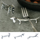 Knife Rest Creative Chopsticks Holder Zinc Alloy Fork Stand for Holding Knife, Fork, Spoon and Chopsticks Knife Set