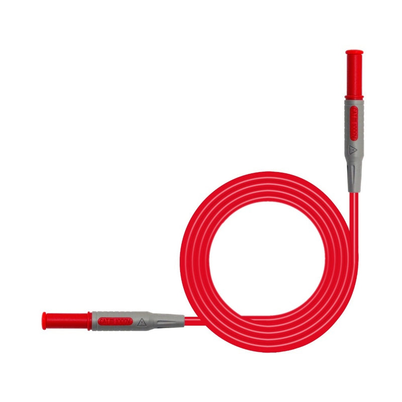 Cleqee P1032 Multimeter Test Cable Probe Injection Molded 4mm Banana Plug Test Line Straight to Curved Test Cable
