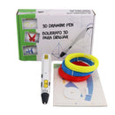 D9 3D Printing Pen with Filament for Kids Learning Gift w/ EU Plug/US Plug Power Adapter + Low Temperature