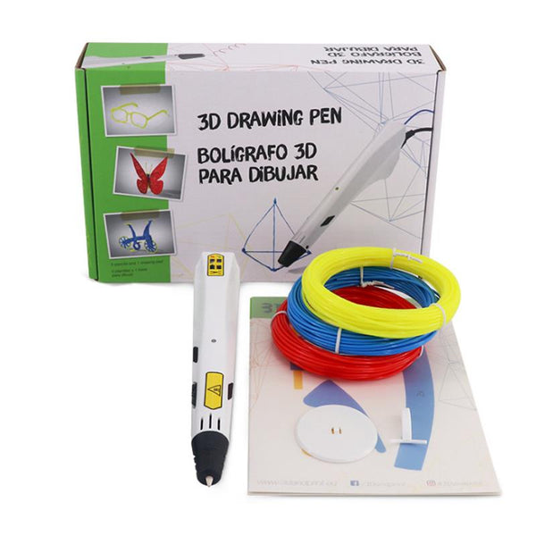 D9 3D Printing Pen with Filament for Kids Learning Gift w/ EU Plug/US Plug Power Adapter + Low Temperature