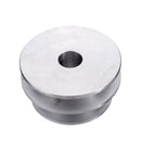 Aluminum Alloy Double Groove 60&50MM Pulley Wheel 8-20MM Fixed Bore Pulley for Motor Shaft 10MM Belt
