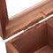 Tea Bag Stores Wooden Tea Box 3 Compartments Hinged Glass Lid Tea Organizer Jewelery Box Storage