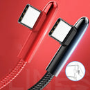 Bakeey 3A Type C Micro USB Elbow Fast Charging Data Cable For Huawei P30 Pro Mate 30 5G Xiaomi 9Pro Redmi K30 S10+ Note 10 5G