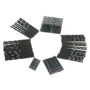 Drillpro 100pcs 1/2/3/4/5mm Twist Drill Bits Set HSS Straight Shank Black Coated Woodworking Drill Bits