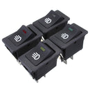 Universal Car Boat Van Fog Light Rocker Switch LED Dash Dashboard 4Pin