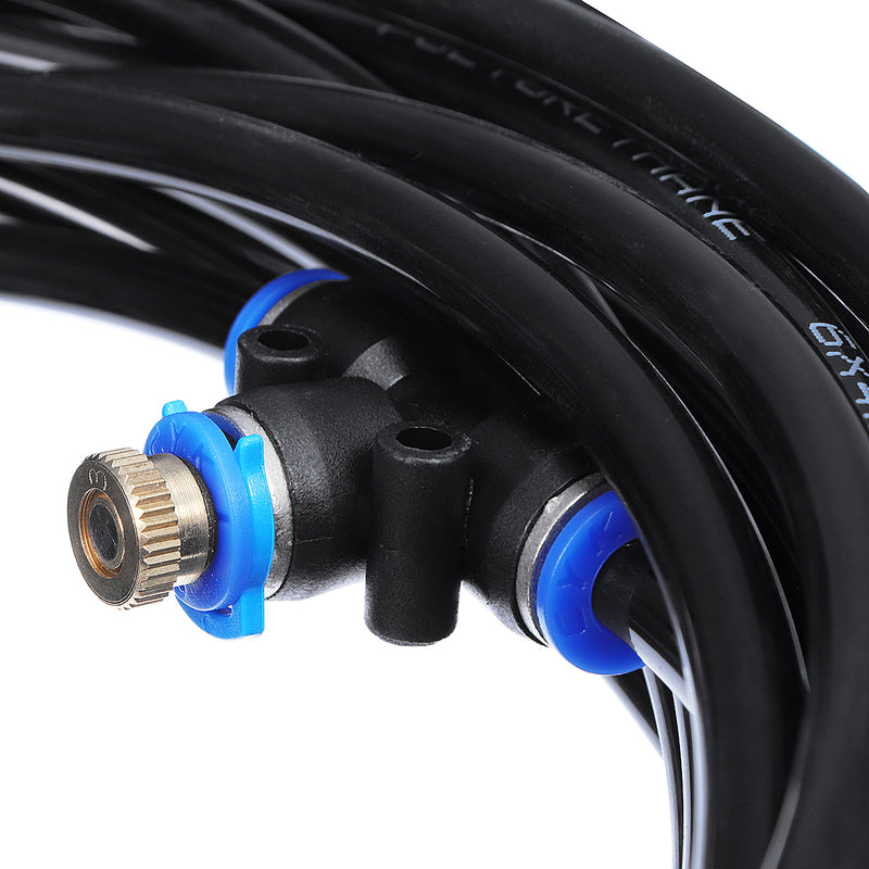 20M+3M Outdoor Mist Coolant System Water Sprinkler Garden Patio Mister Cooling Spray Kits Micro Irrigation Set With 36 Spray Nozzles