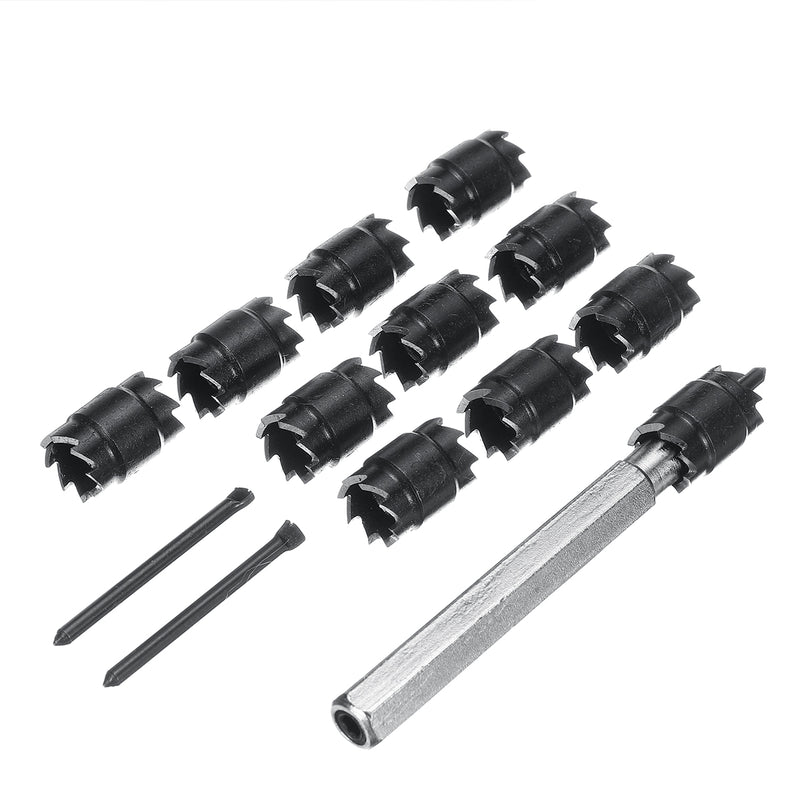 13pcs 3/8 Inch Double Sided Rotary Spot Weld Cutter Remover Drill Bits Cut Welds Set Tools Kit