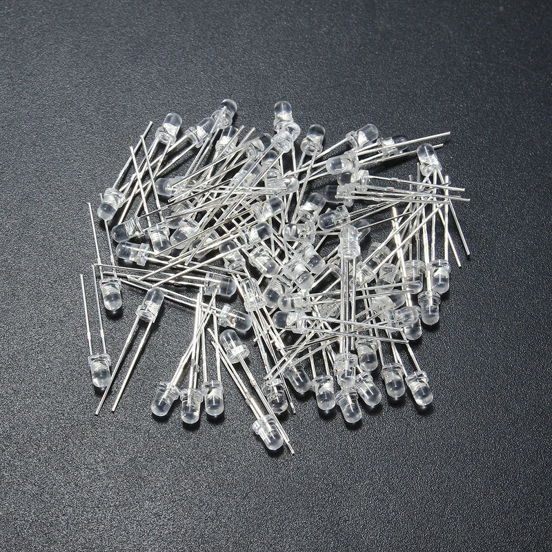 750Pcs 3mm Diodes LED Light Yellow Red Blue Green White Assortment DIY Kit