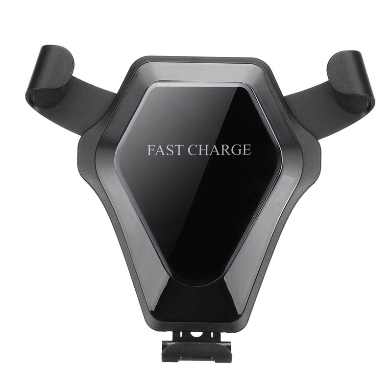 Qi Wireless 10W Fast Charging Gravity Auto Lock Car Air Vent Phone Holder Stand for iPhone 8 X