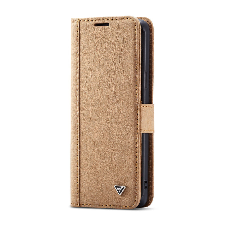 WHATIF Protective Case For Samsung Galaxy S9 Waterproof Kraft Paper Magnetic Detachable Wallet