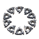 Drillpro 10pcs 16ER AG55 Tungsten Steel Inserts External Turning Tool Holder Inserts