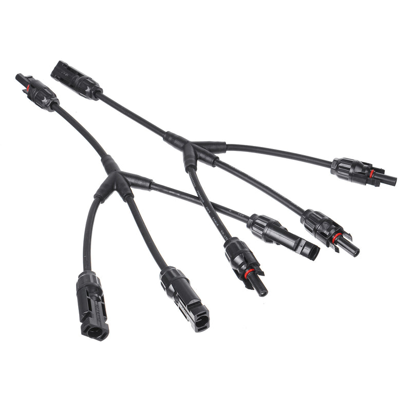 MC4 Y Branch Solar Panel Cable Connector Adapter MC4 Photovoltaic Waterproof Solar Connecter Solar Power Supply Cable Wire