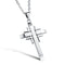 Trendy Silver Gold Men Cross Necklace Stainless Steel Charm Necklaces