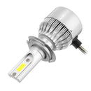 C6 Car COB LED Headlights Bulb Fog Lamp H1 H3 H7 H8/9/11 9005/9006 72W 7600LM 6000K White