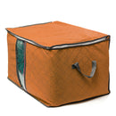 Foldable Clothes Storage Bag Pillow Blanket Quit Closet Organizer Pouch