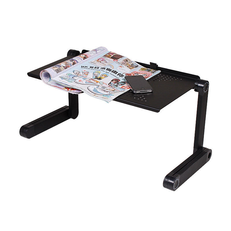 Portable Adjustable Foldable Table Laptop Desk Stand TV Tray Home Furniture with Large Cooling Fan Mouse Version