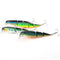 ZANLURE 4pcs/pack  Multi Colors 3 Sections Minnow Fishing Lure Floating Lures Hard Bait