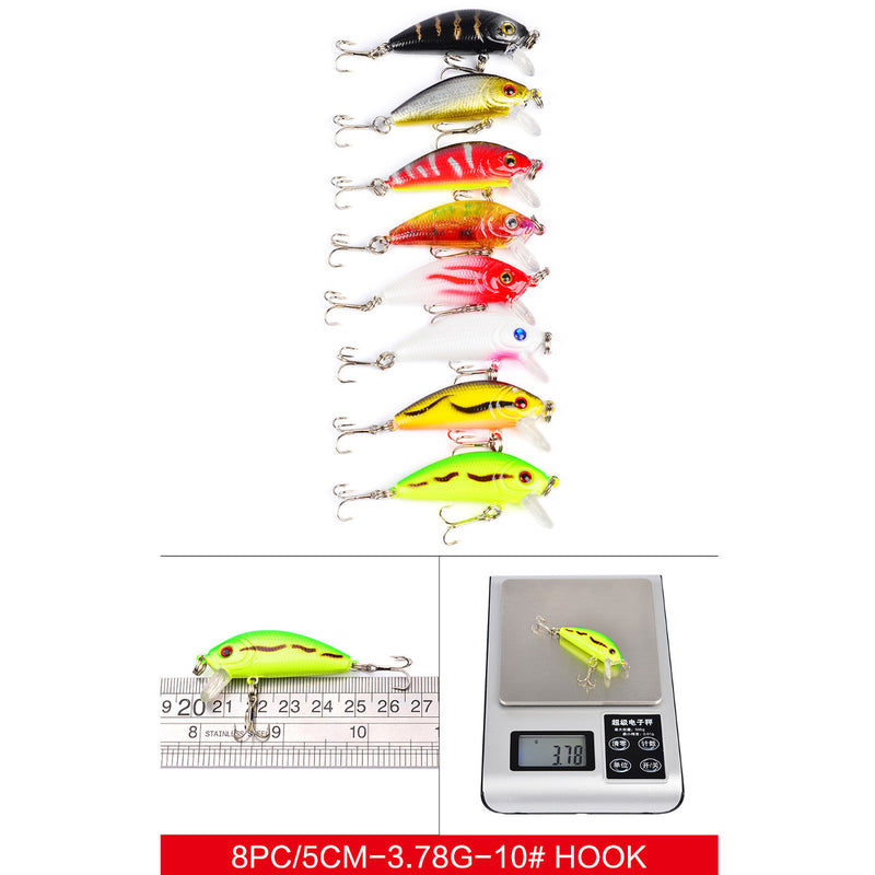 ZANLURE 43PCS Mixed Models Fishing Lure Multi Colors Minnow Lure Crank Bait Tackle Set