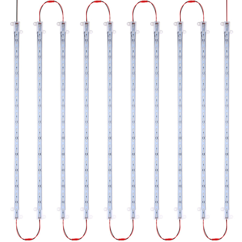 10PCS 50CM SMD5730 Red:Blue 3:1 LED Plant Grow Rigid Strip Hydroponic Light Kit DC12V
