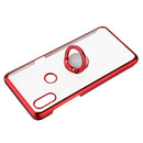 Bakeey Transparent Ring Holder Color Plating Anti-Scratch Hard PC Protective Case For Xiaomi Mi MIX 3