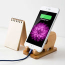Portable Detachable Natural Bamboo Elephant Phone Holder Bracket for Smart Phone iPhone 11 Samsung Galaxy Note 10