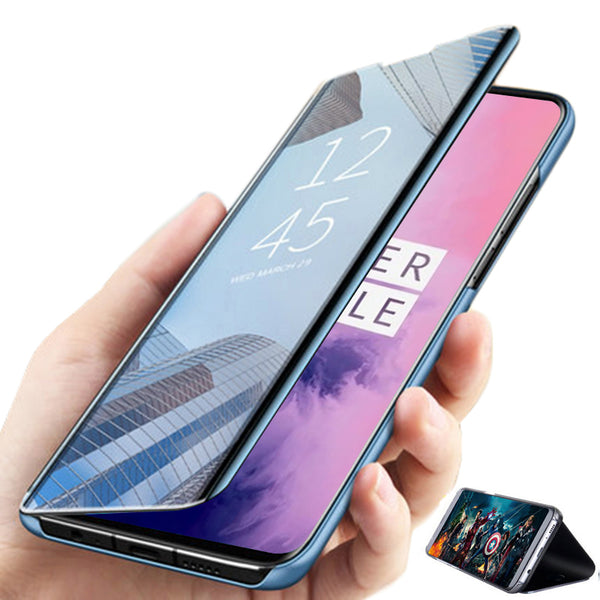 Bakeey Plating Mirror Window Shockproof Flip Full Cover Protective Case for OnePlus 7 Pro