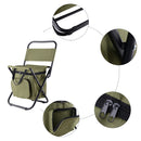 Portable Folding Camping Outdoor Picnic BBQ Foldable Chair With Ice Isolation Package
