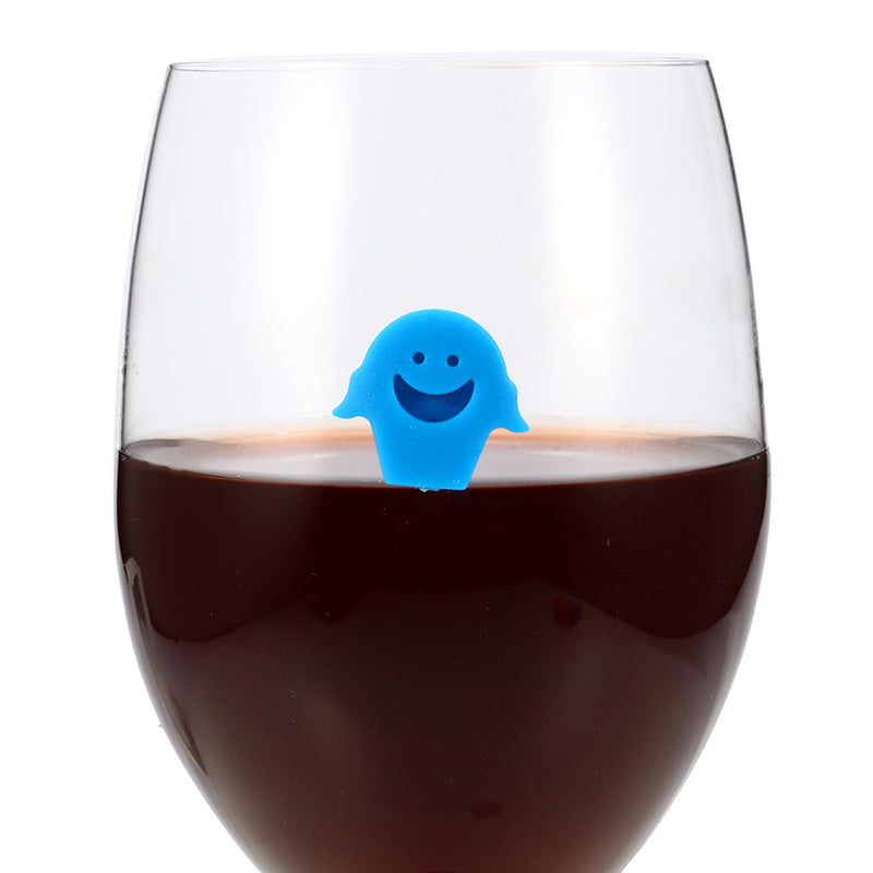 12 Pcs Silicone Animal Emoji Wine Charm Wine Glasses Cocktail Drinks Maker Bar Tools