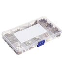 Suleve MXBN5 400Pcs M2/M3/M4/M5 Knurled Brass Round Female Thread Knurled Nuts Round Insert Embedment Nut Assortment Set