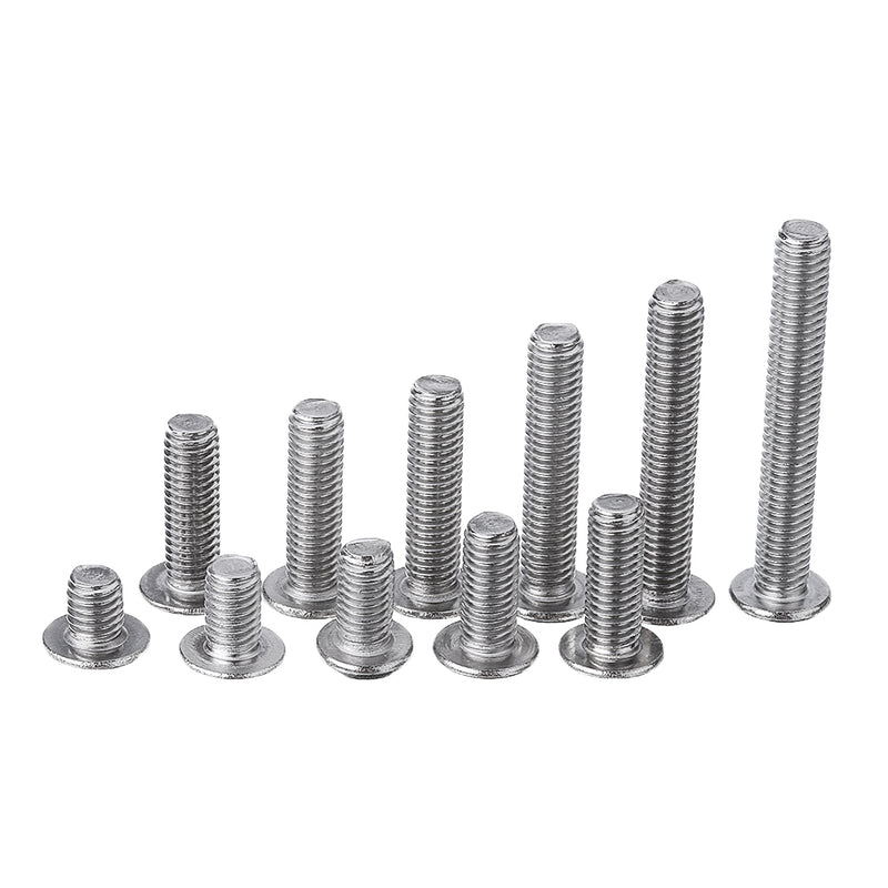 Suleve M5SH7 165Pcs M5 Hex Socket Button Head Screw 304 Stainless Steel Bolt Assortment Set