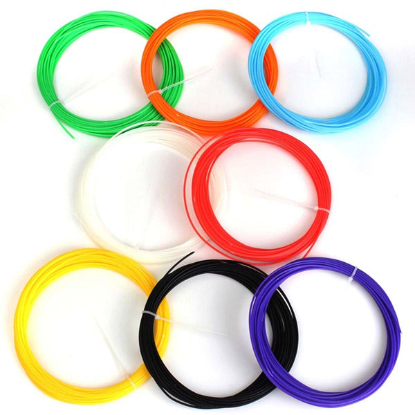 8 Colours Pack x 10m 1.75mm ABS Filament  For 3D Pen